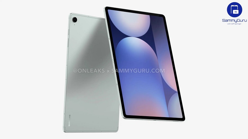 Render CAD del Galaxy Tab S10 FE