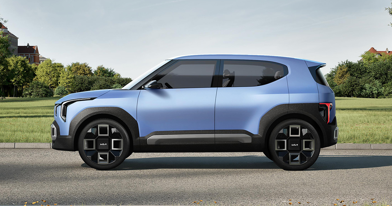 Parte trasera del Kia EV2 Parte trasera del Kia EV2