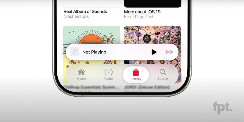 Representación de la interfaz de iOS 19 Representación de la interfaz de iOS 19