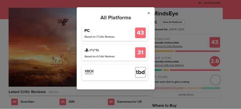 El fracaso de MindsEye: el peor juego de 2025 El fracaso de MindsEye: el peor juego de 2025