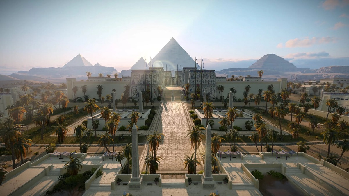 Las primeras capturas de pantalla de Total War: Pharaoh muestran la majestuosa ciudad del antiguo Egipto y el espectacular paisaje arenoso del desierto. Las primeras capturas de pantalla de Total War: Pharaoh muestran la majestuosa ciudad del antiguo Egipto y el espectacular paisaje arenoso del desierto.