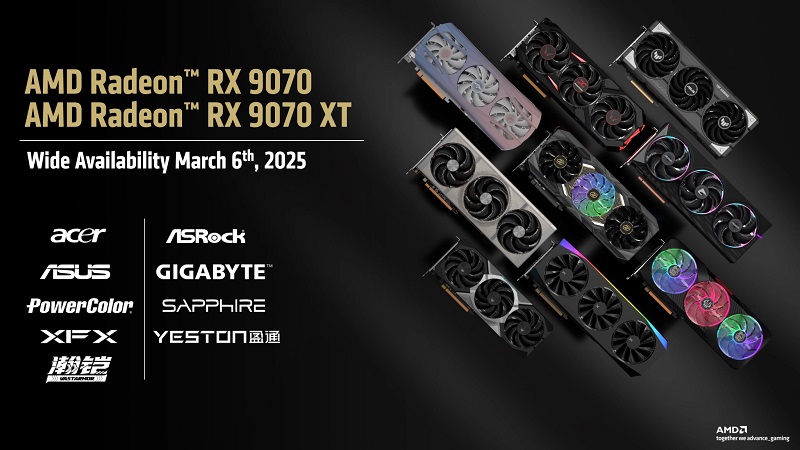 Tarjetas gráficas asociadas a AMD de Asus, Acer, Sapphire y Gigabyte