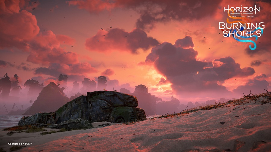 La belleza y el realismo del cielo en las nuevas capturas de pantalla del complemento Burning Shores para Horizon Forbidden West-5