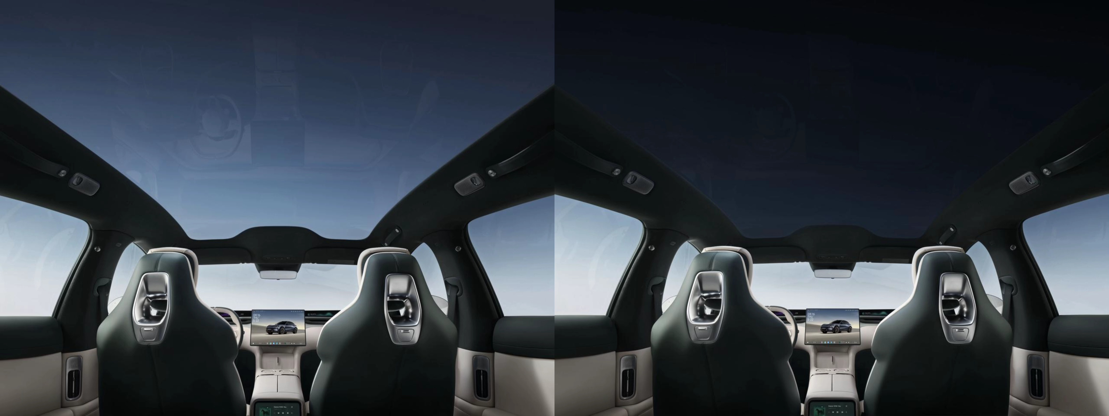 Techo de cristal panorámico del Xiaomi YU7