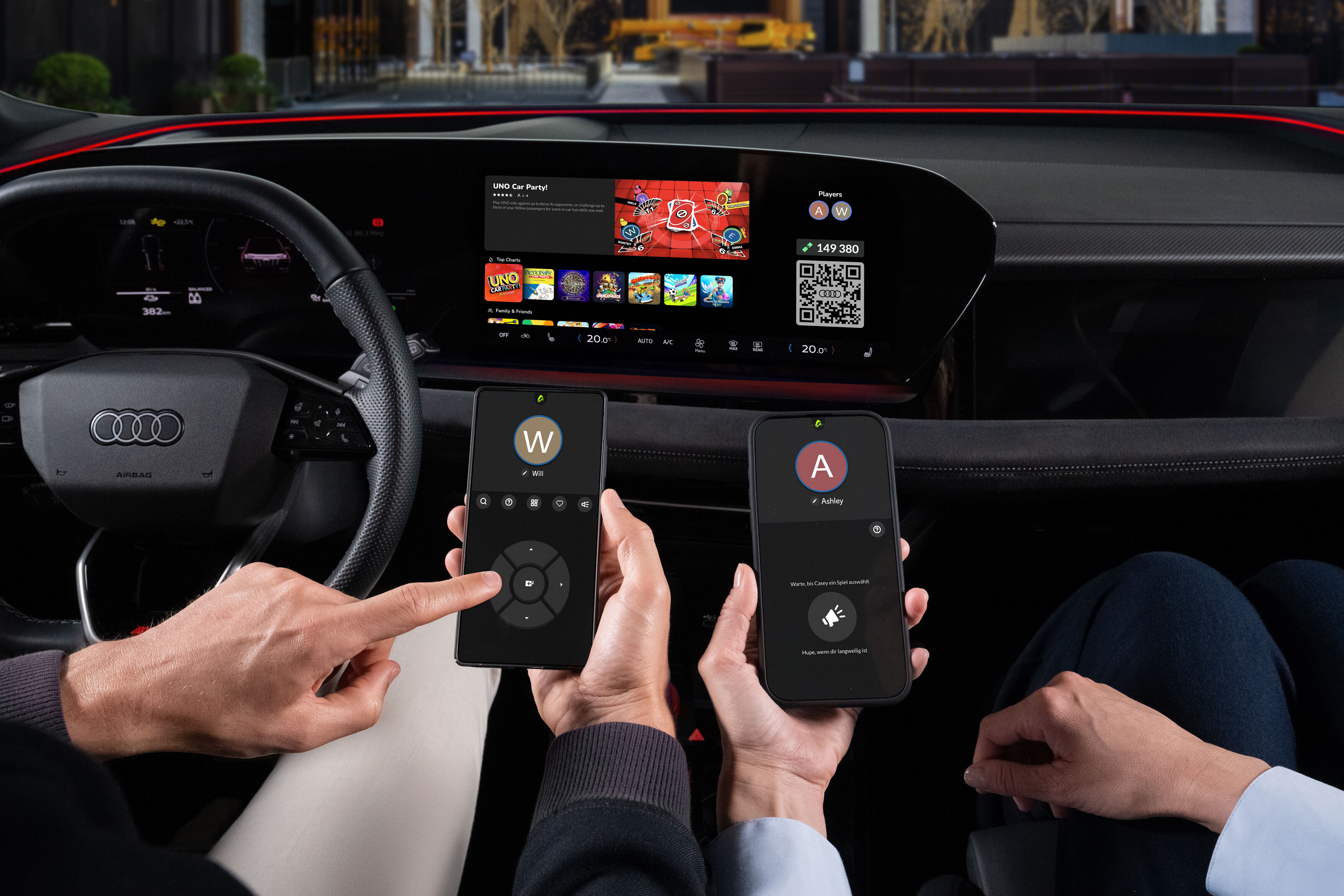 Interfaz de juegos de Audi con integración de AirConsole