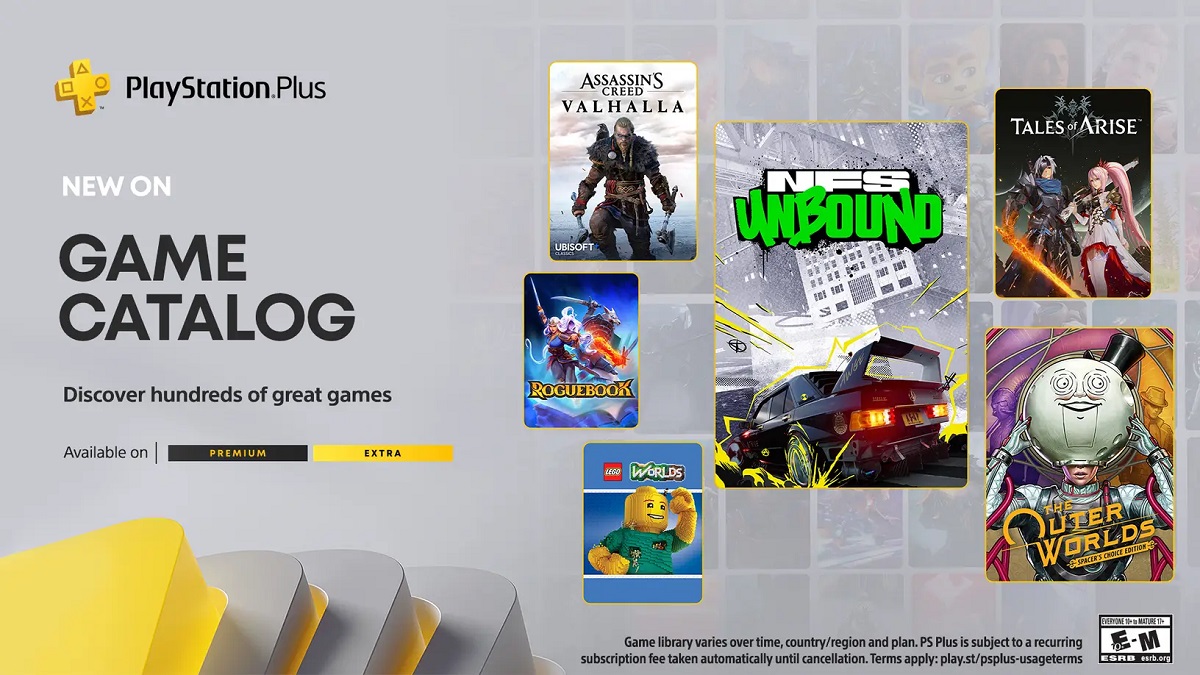 Assassin's Creed Valhalla, Need for Speed Unbound y The Outer Worlds se unirán a la lista de juegos de febrero para los suscriptores de PlayStation Plus Extra y Premium.