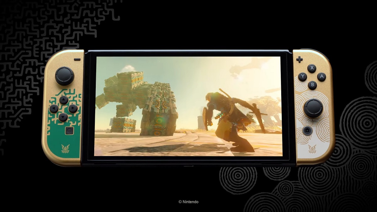 Nintendo ha presentado una edición limitada de la consola Switch OLED, que tiene el estilo de The Legend of Zelda: Tears of the Kingdom Nintendo ha presentado una edición limitada de la consola Switch OLED, que tiene el estilo de The Legend of Zelda: Tears of the Kingdom
