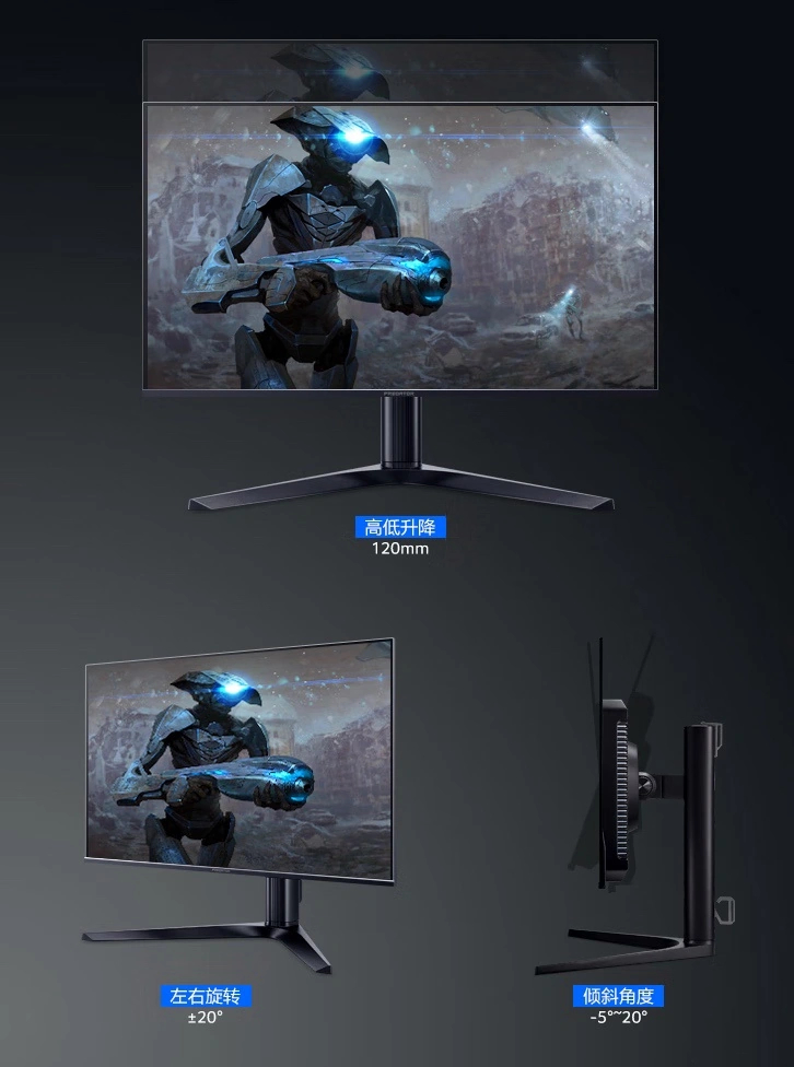 Acer Predator X27U X1 parte inferior del monitor