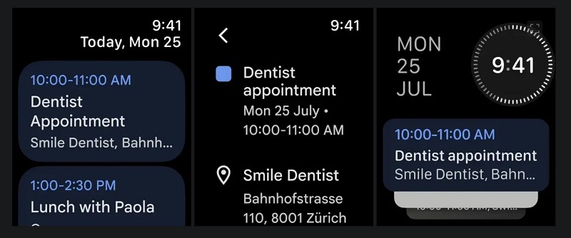 Google Calendar en Apple Watch Google Calendar en Apple Watch