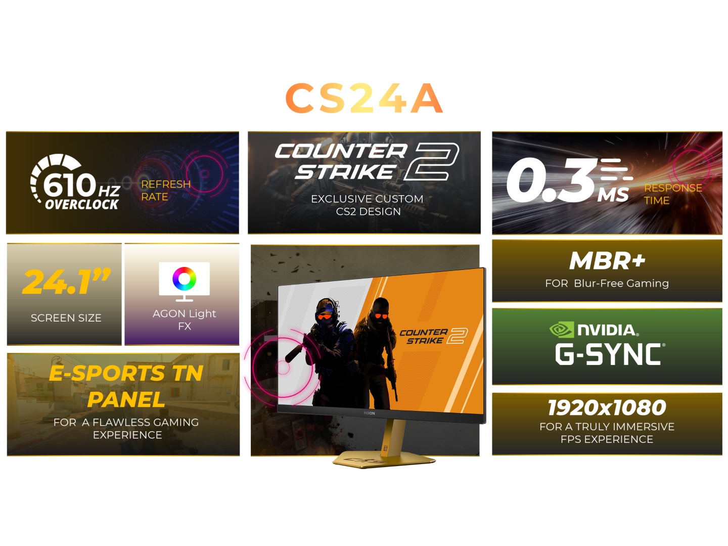 AOC Agon Pro CS24A - monitor para gamers