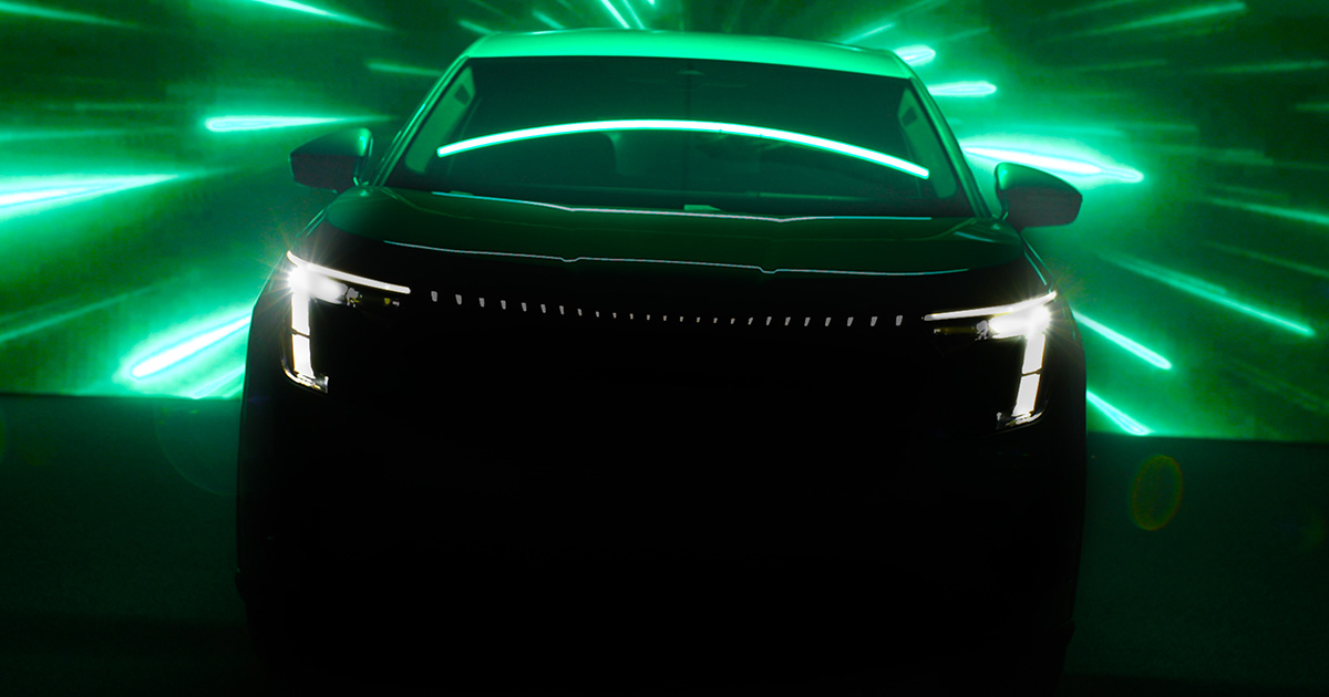 Imagen teaser de la parte trasera del Skoda Space Imagen teaser de la parte trasera del Skoda Space