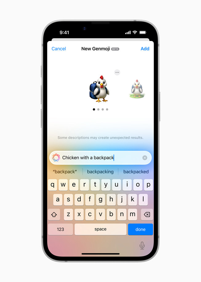 Genmoji del iPhone 16e Genmoji del iPhone 16e
