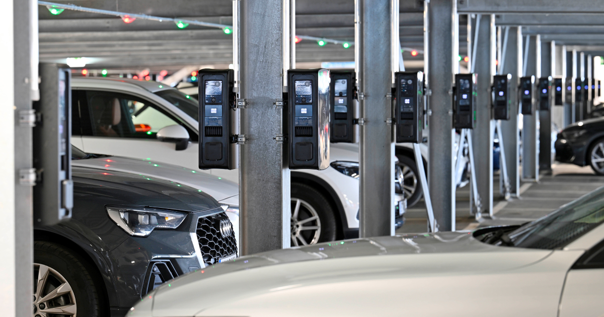 Cargadores de vehículos eléctricos en el Aeropuerto de Múnich