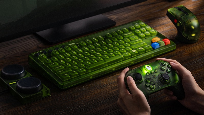 Teclado y ratón gaming 8BitDo en diseño verde Teclado y ratón gaming 8BitDo en diseño verde
