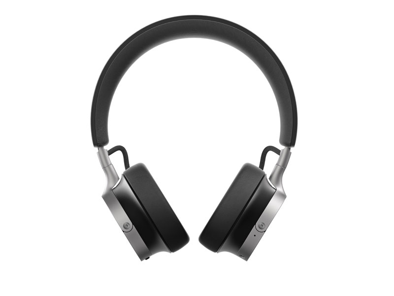 Vista frontal de los auriculares Beyerdynamic Aventho 100 negros Vista frontal de los auriculares Beyerdynamic Aventho 100 negros