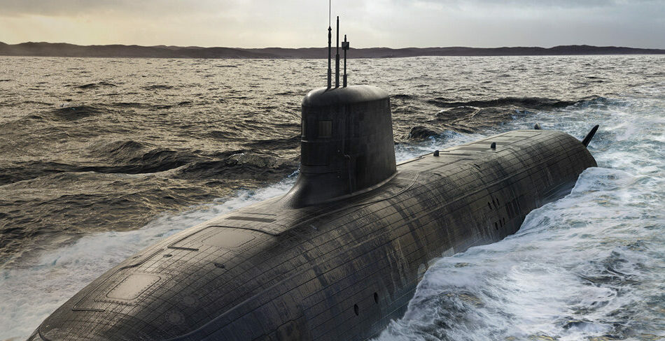 Submarino SSN-AUKUS. Ilustración: BAE Systems Submarino SSN-AUKUS
