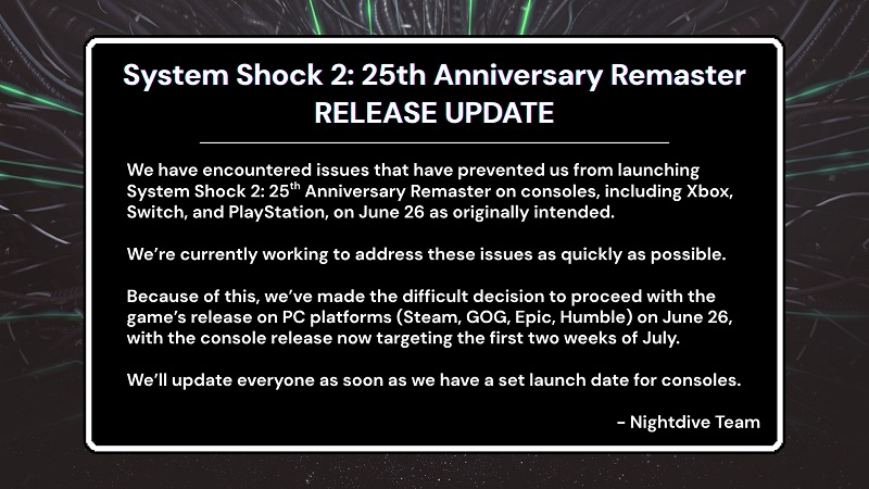 Captura de pantalla del juego System Shock 2: 25th Anniversary Captura de pantalla del juego System Shock 2: 25th Anniversary