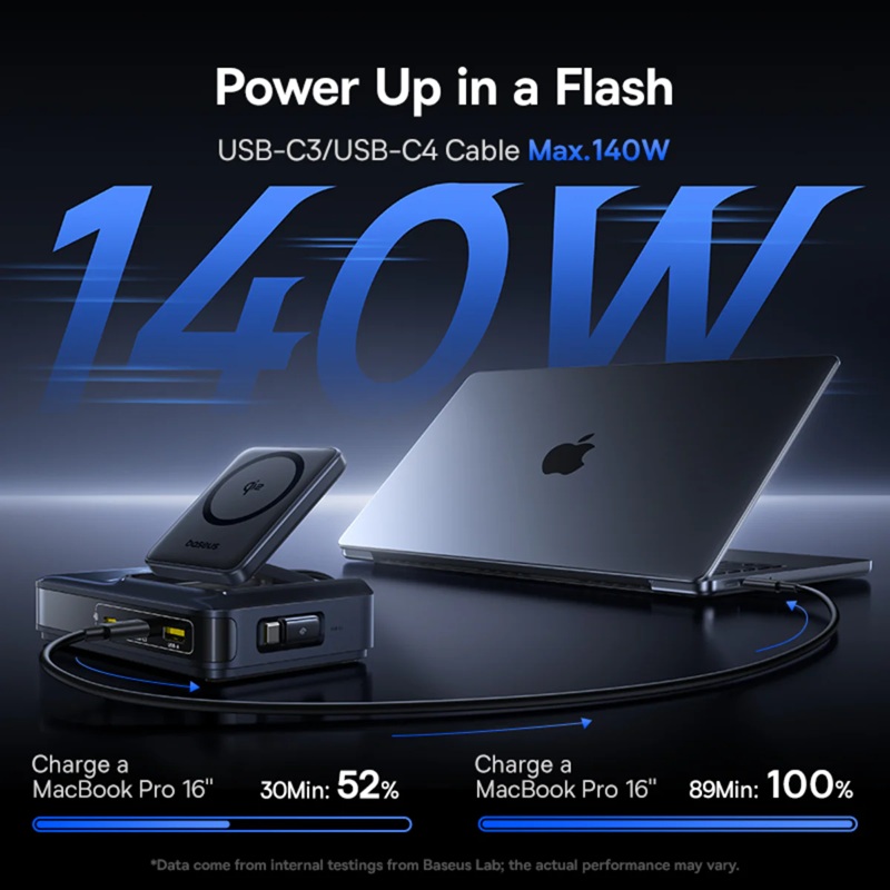 Imagen de la estación de carga Baseus Nomos NH21 5-en-1