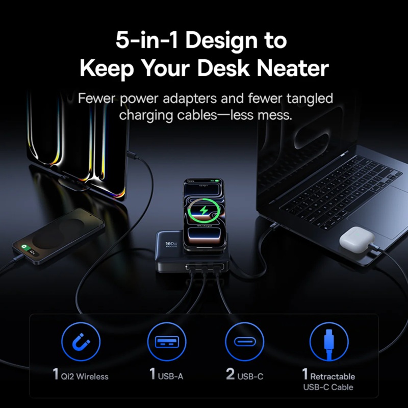 Baseus Nomos 5-en-1 Estación de Carga