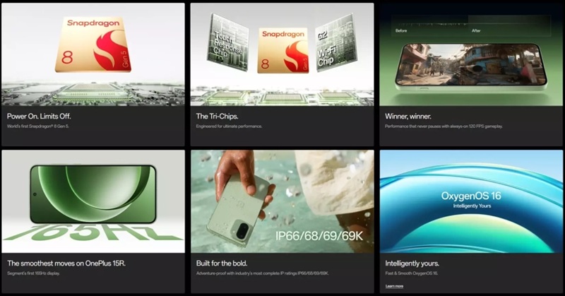 Smartphone OnePlus 15R