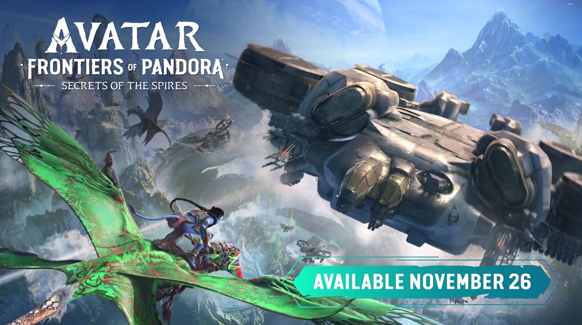 El segundo contenido descargable de Avatar: Fronteras de Pandora, Secret of The Spires, saldrá a la venta el 26 de noviembre. El segundo contenido descargable de Avatar: Fronteras de Pandora, Secret of The Spires, saldrá a la venta el 26 de noviembre.