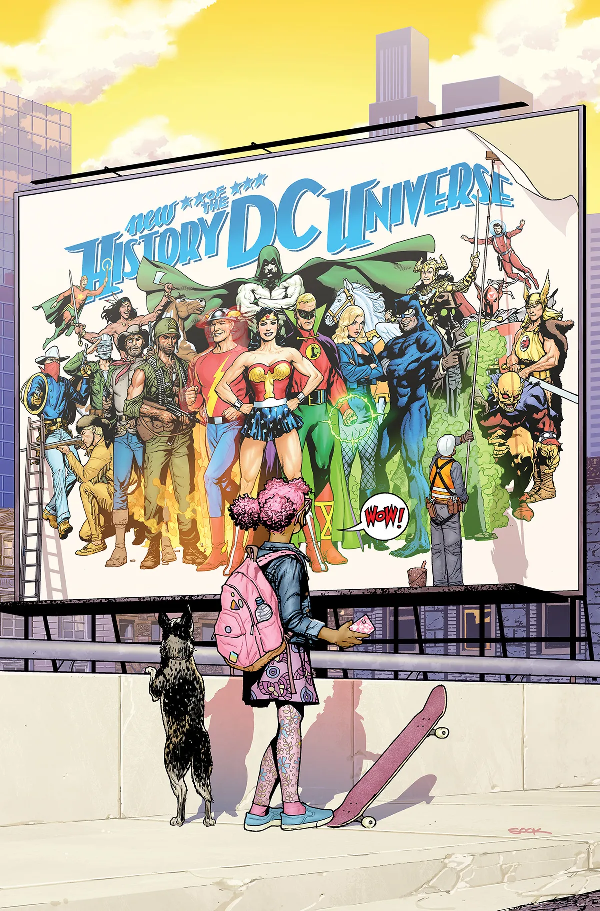 Una página de la nueva historia del Universo DC Una página de la nueva historia del Universo DC