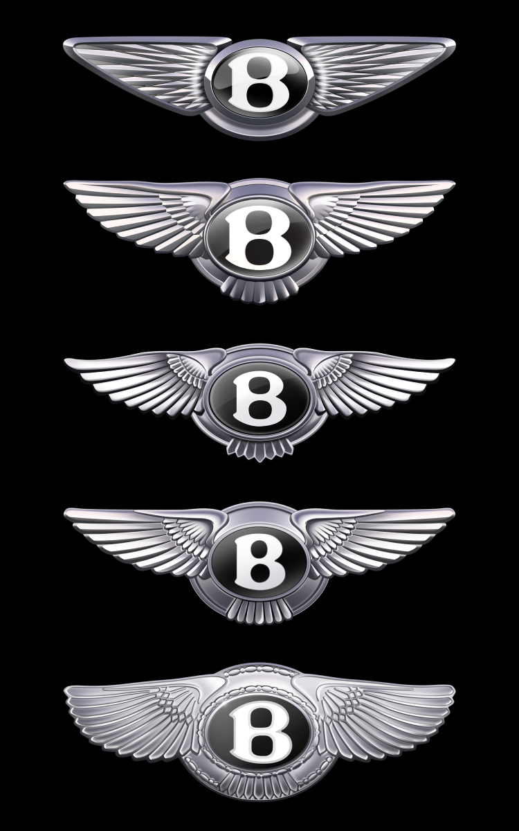 La evolución del emblema de Bentley