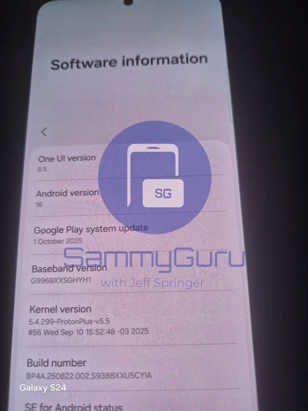 Imagen de interfaz de Galaxy S25 Imagen de interfaz de Galaxy S25
