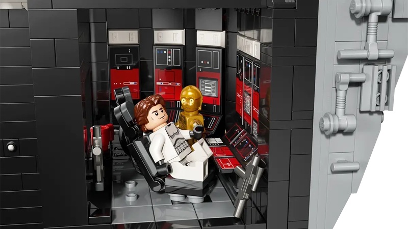 Escenas de las películas de STAR WARS en la Estrella de la Muerte de LEGO
