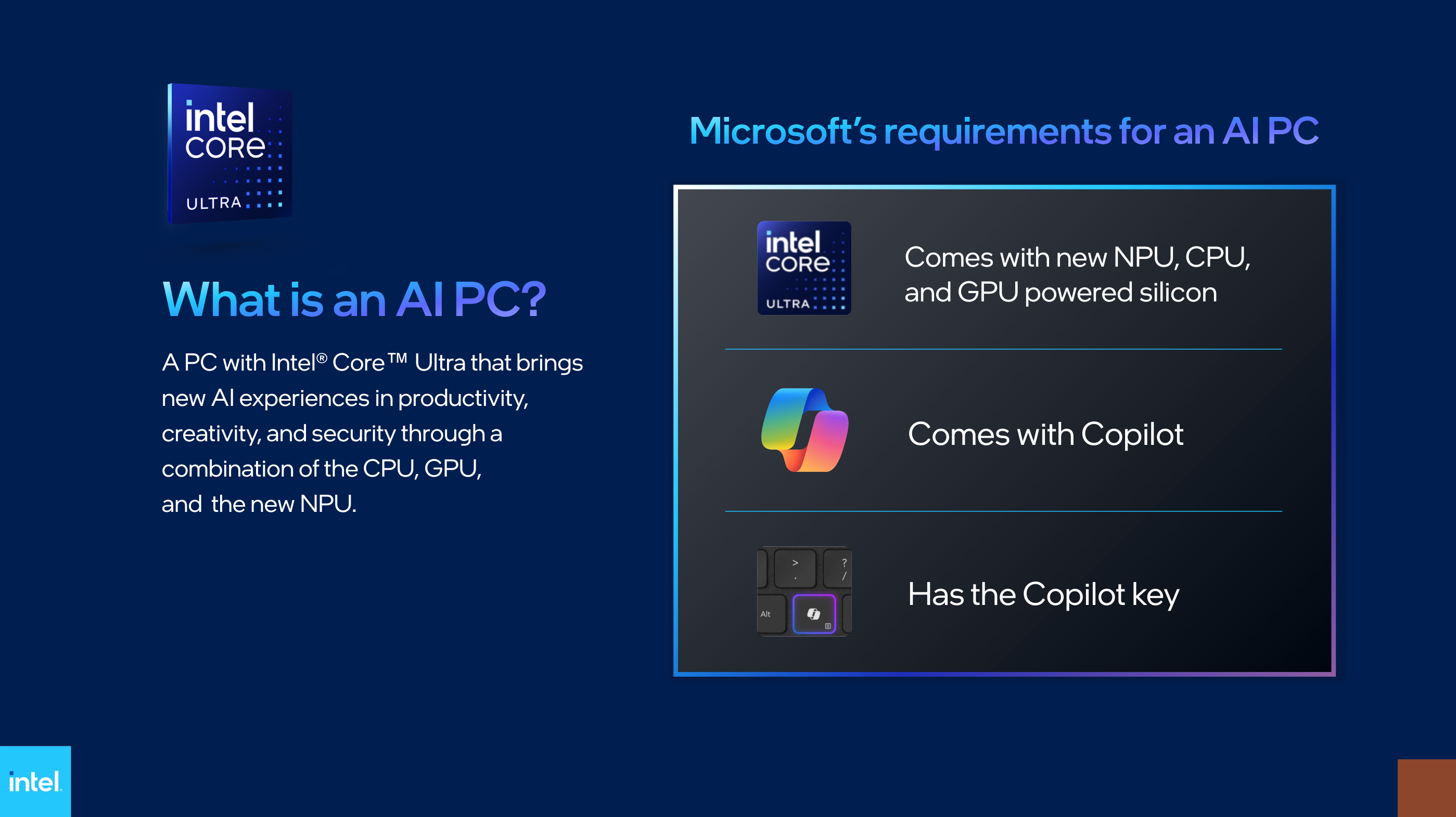 Microsoft exige que los ordenadores con IA tengan una clave Copilot independiente - Intel-2 Microsoft exige que los ordenadores con IA tengan una clave Copilot independiente - Intel-2