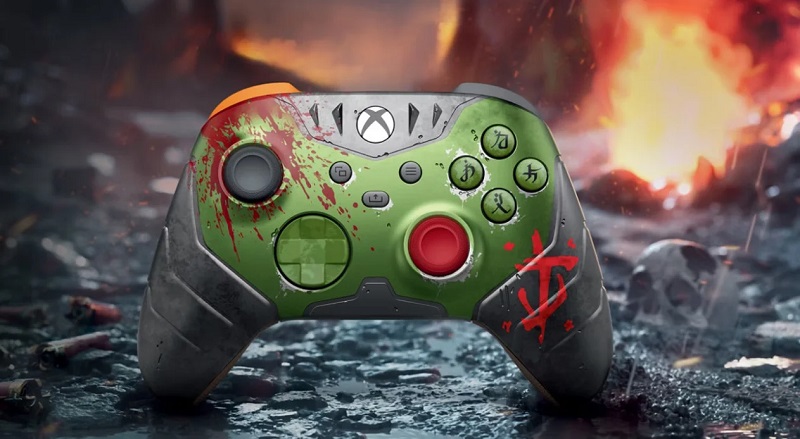 Controlador inalámbrico Xbox al estilo de DOOM: The Dark Ages