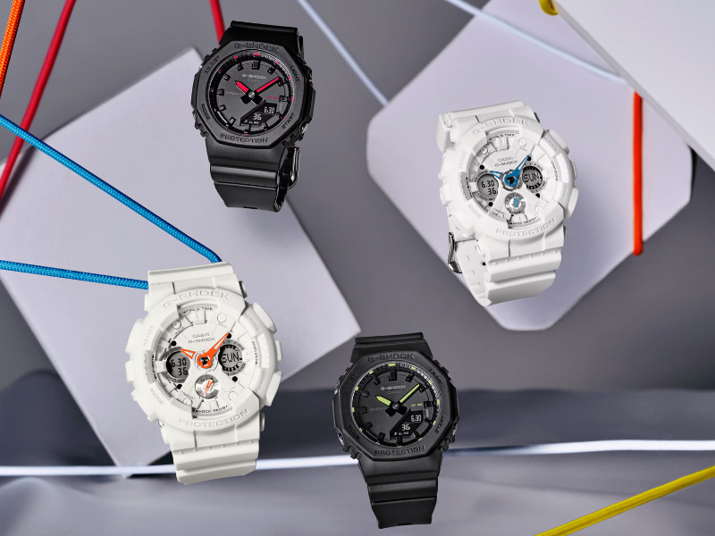 Reloj deportivo híbrido Casio GMA-P2100 serie negra y verde Reloj deportivo híbrido Casio GMA-P2100 serie negra y verde
