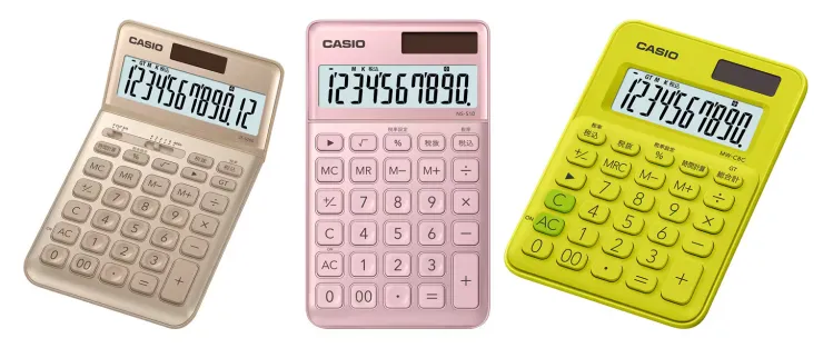 Calculadora de la serie Casio MS-20UC-J con diseño japonés Calculadora de la serie Casio MS-20UC-J con diseño japonés
