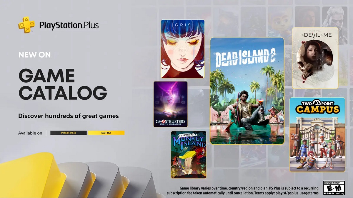 La semana que viene, los suscriptores de PlayStation Plus Extra y Premium recibirán Dead Island 2, GRIS, Two Point Campus y otros juegos destacados. La semana que viene, los suscriptores de PlayStation Plus Extra y Premium recibirán Dead Island 2, GRIS, Two Point Campus y otros juegos destacados.