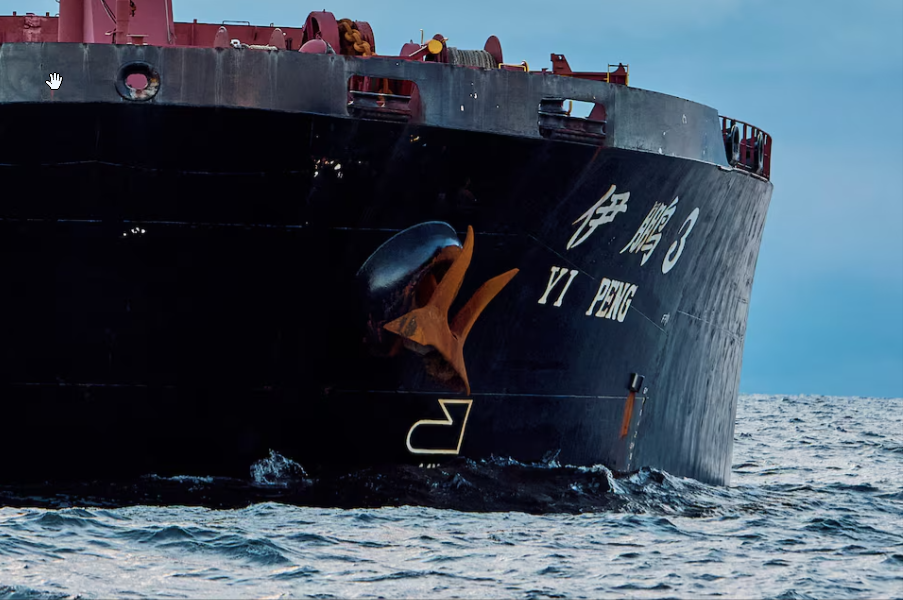 Yi Peng 3. Ilustración: Reuters Carguero chino Yi Peng 3