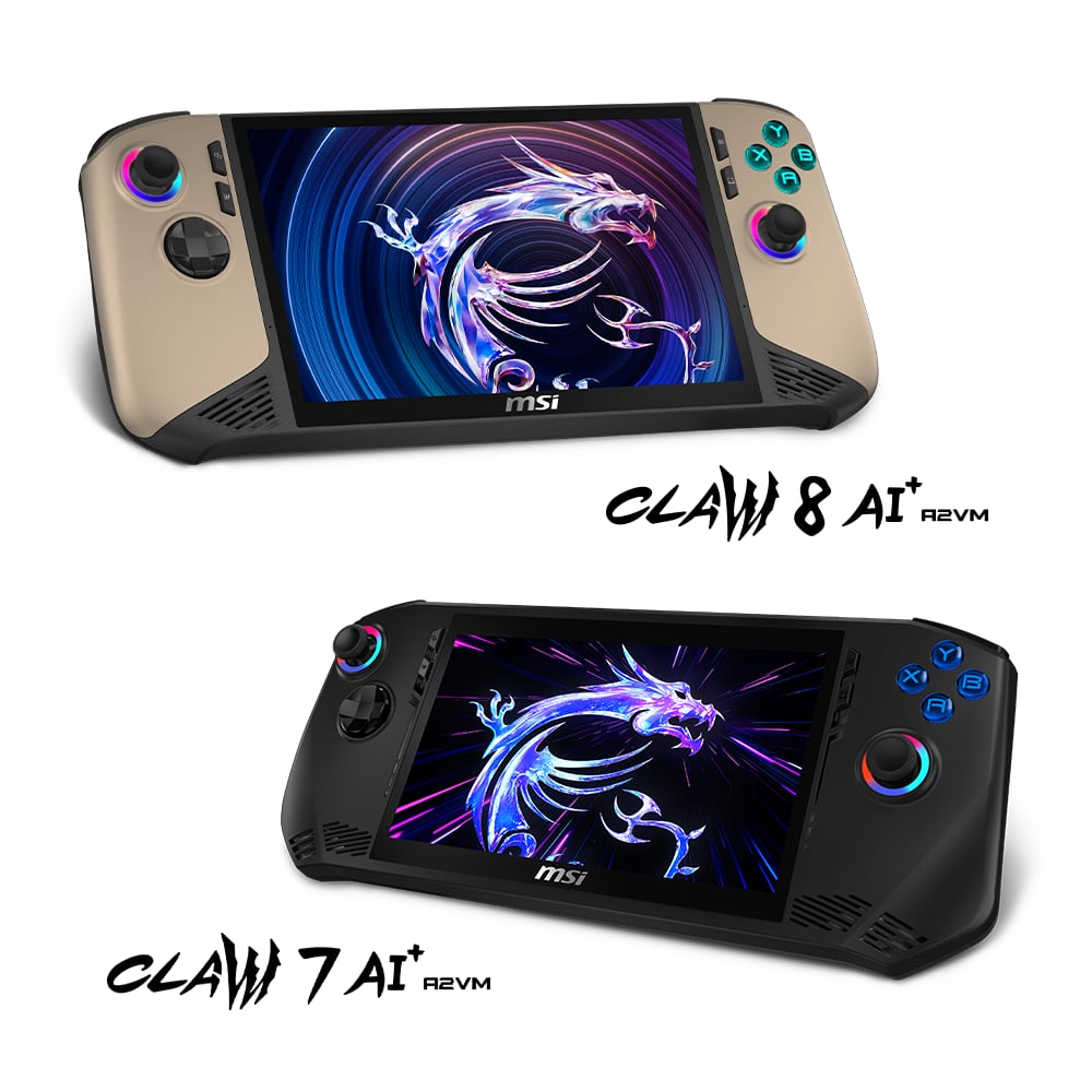 Consolas Claw 7 AI+ y Claw 8 AI