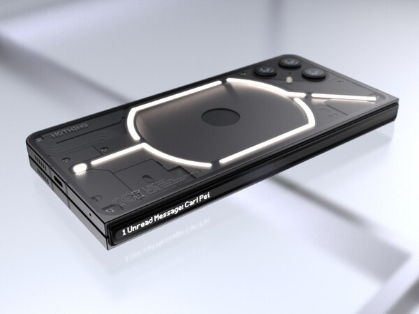 Pantalla flexible del smartphone Nothing Fold (1) con una bisagra única Pantalla flexible del smartphone Nothing Fold (1) con una bisagra única