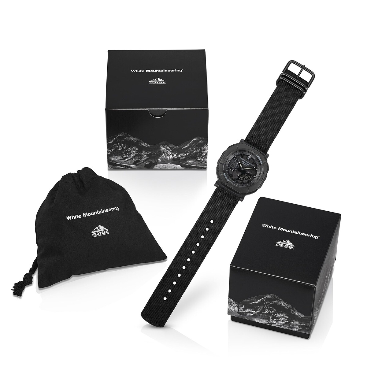 Casio Pro Trek PRJ-B001WM-1 con un paisaje natural como telón de fondo Casio Pro Trek PRJ-B001WM-1 con un paisaje natural como telón de fondo