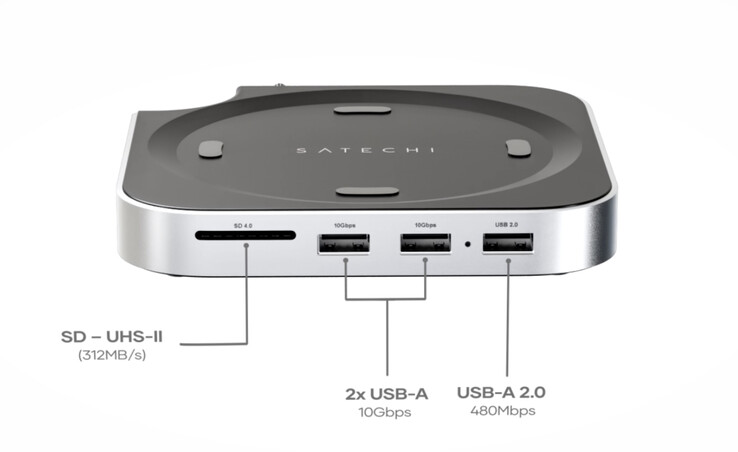 Estación de acoplamiento Satechi para Mac mini, parte inferior