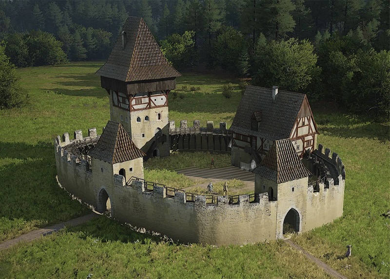 El castillo de Manor Lords El castillo de Manor Lords