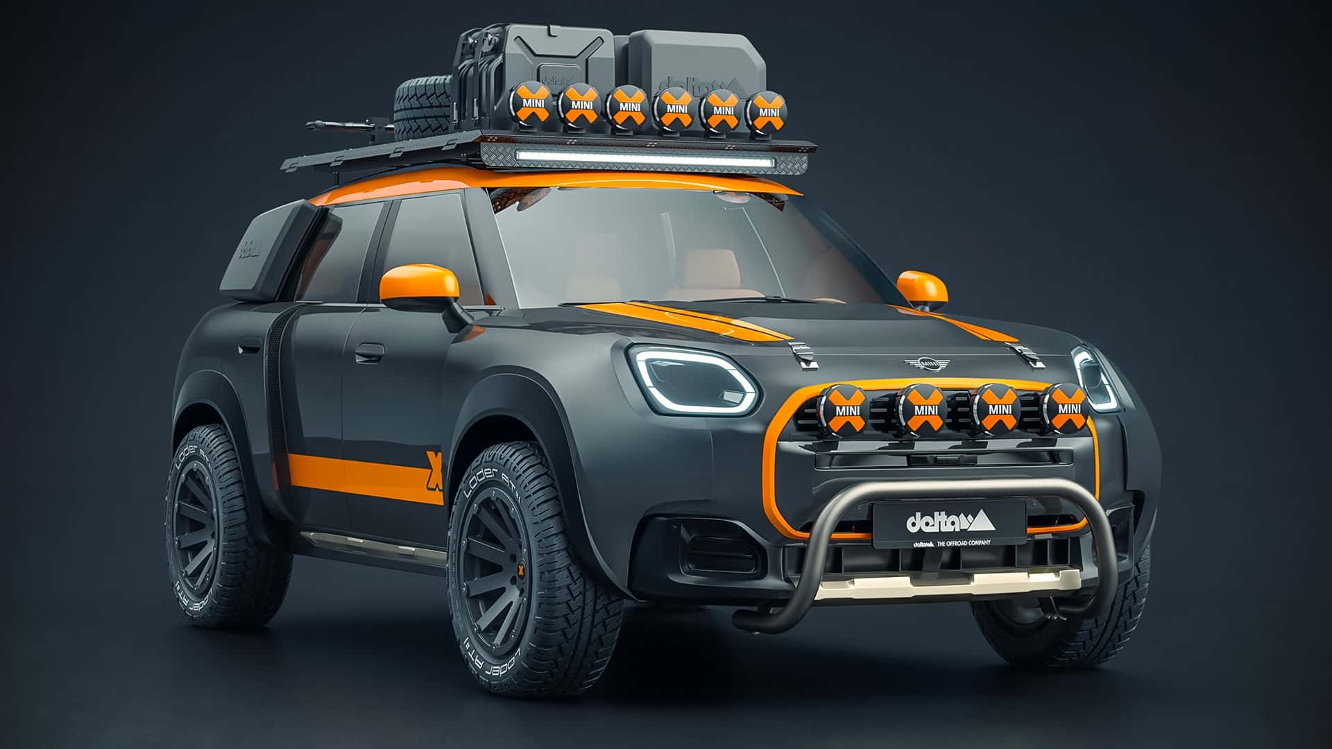 Mini Countryman en estilo de Dakar Rally, vista 2 Mini Countryman en estilo de Dakar Rally, vista 2