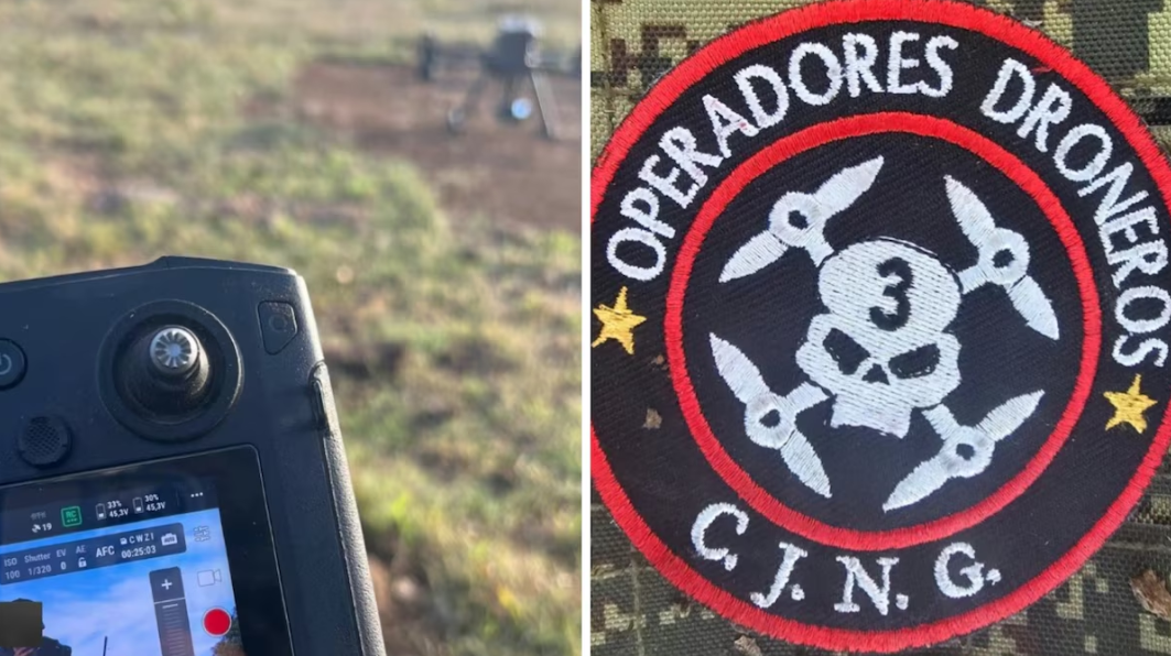 Parche de la unidad de drones del cártel CJNG