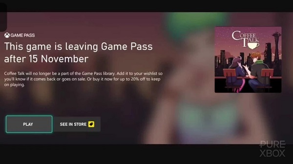 Nueva función de Xbox Game Pass: los usuarios del servicio recibirán ahora notificaciones de los juegos que pronto abandonarán el catálogo.-3 Nueva función de Xbox Game Pass: los usuarios del servicio recibirán ahora notificaciones de los juegos que pronto abandonarán el catálogo.-3