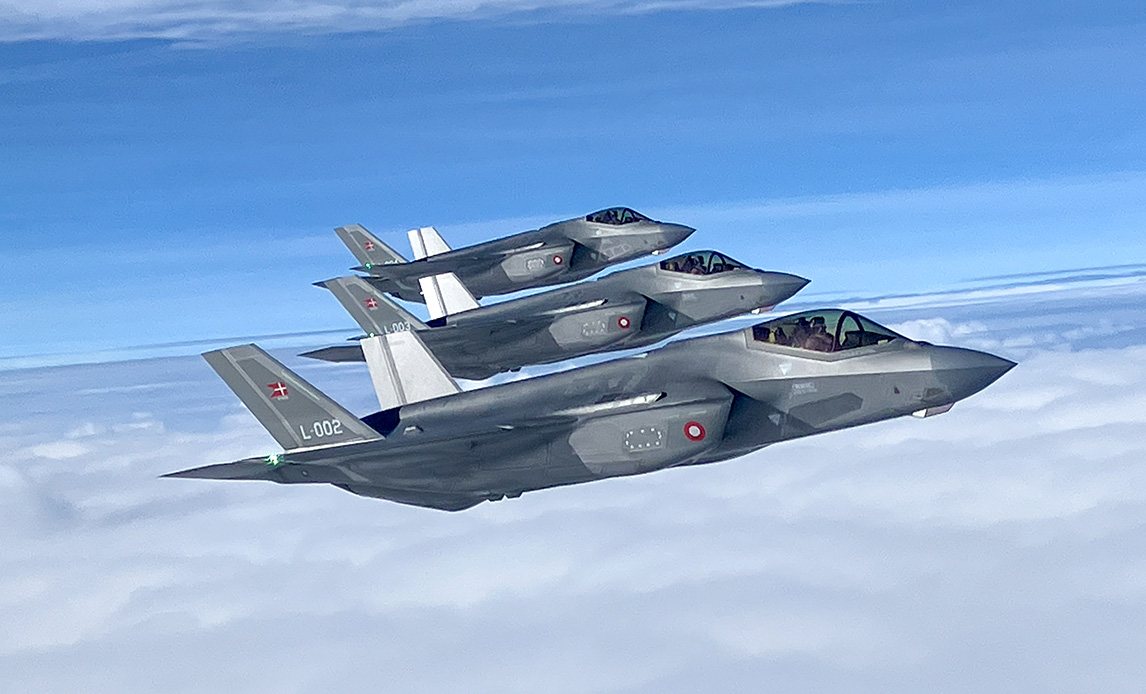F-35A. Ilustración del Ministerio de Defensa danés F-35A. Ilustración del Ministerio de Defensa danés