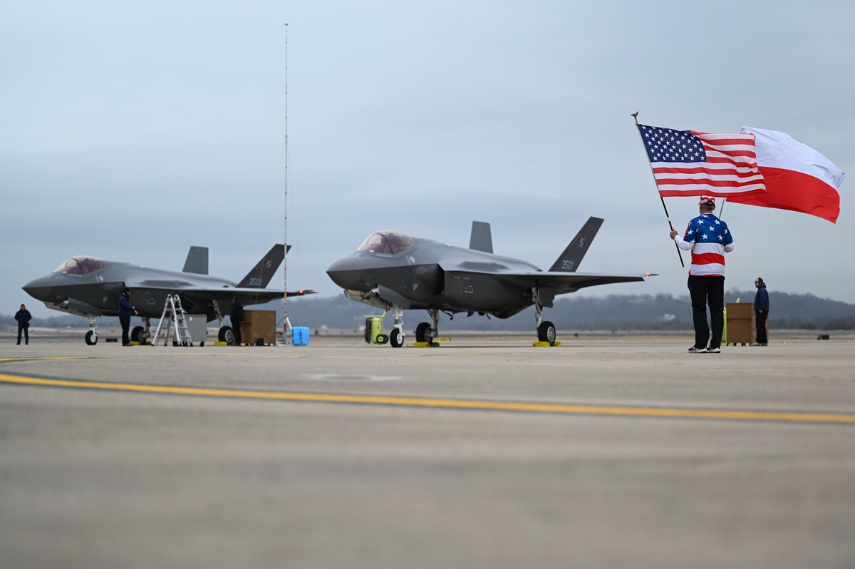 El F-35A Lightning II de Polonia. Ilustración: US AIR FORCE