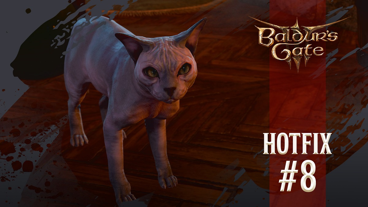 Nuevo hotfix para Baldur's Gate 3: corrección de bugs, errores críticos y el gato calvo por fin vuelve a ser calvo.