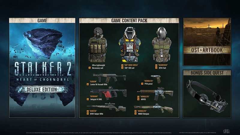 Armas, trajes y misiones adicionales: los desarrolladores de STALKER 2: Heart of Chornobyl han revelado todas las bonificaciones de las ediciones Deluxe y Ultimate del shooter.-2 Armas, trajes y misiones adicionales: los desarrolladores de STALKER 2: Heart of Chornobyl han revelado todas las bonificaciones de las ediciones Deluxe y Ultimate del shooter.-2