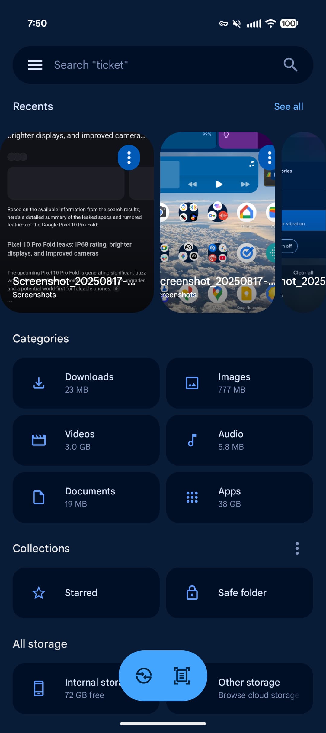 Files by Google - Interfaz Material 3 Expresiva 1