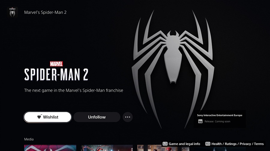 Es probable que Sony esté preparando una nueva presentación de Marvel's Spider-Man 2. Los usuarios británicos ya pueden añadir el juego a su lista de deseos en la PS Store-2