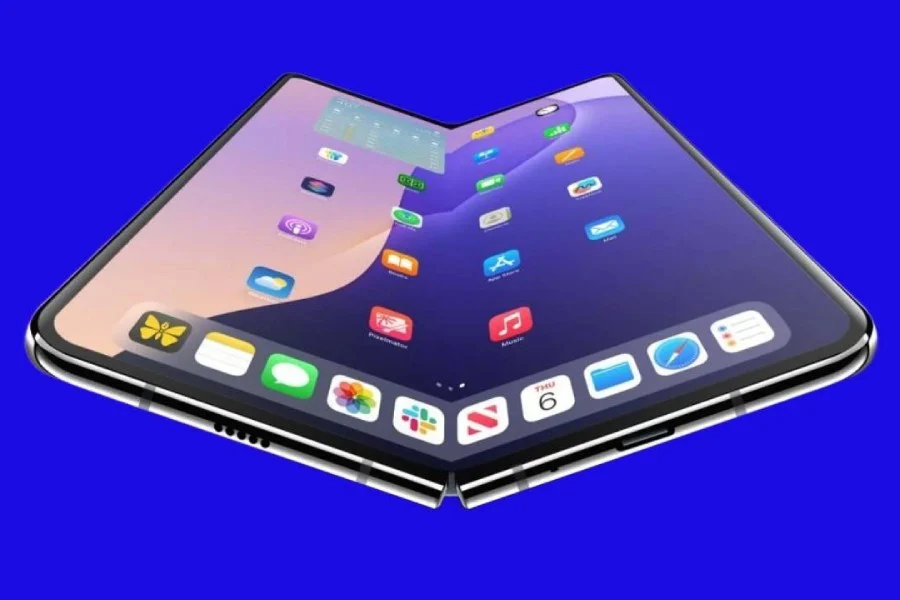El concepto de un iPhone plegable Concepto no oficial de un iPhone plegable